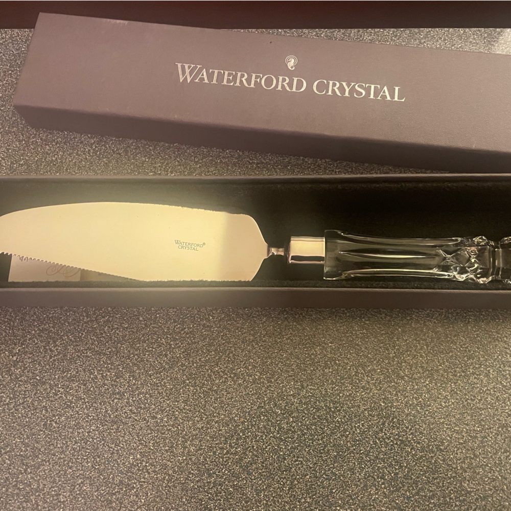 Waterford Crystal Pie/Cake Server with Silver Finish